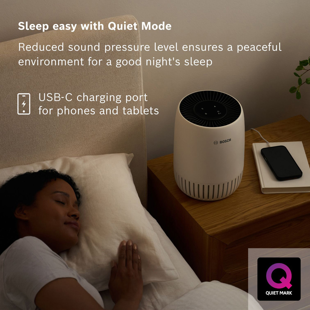 Bosch Air 500 2-in-1 Black and White Compact Air Purifier Image 3