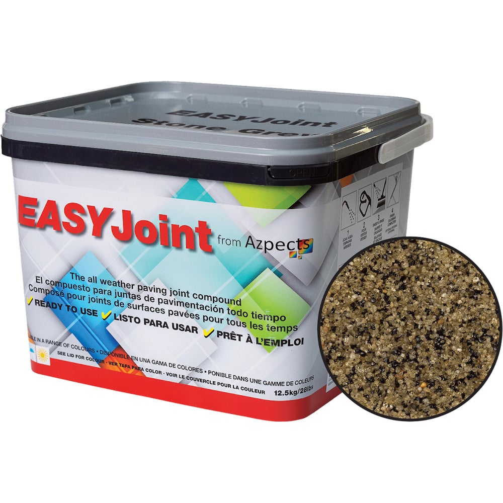 Azpects EASYJoint Stone Grey Jointing Compound Tub 12.5kg Image 1