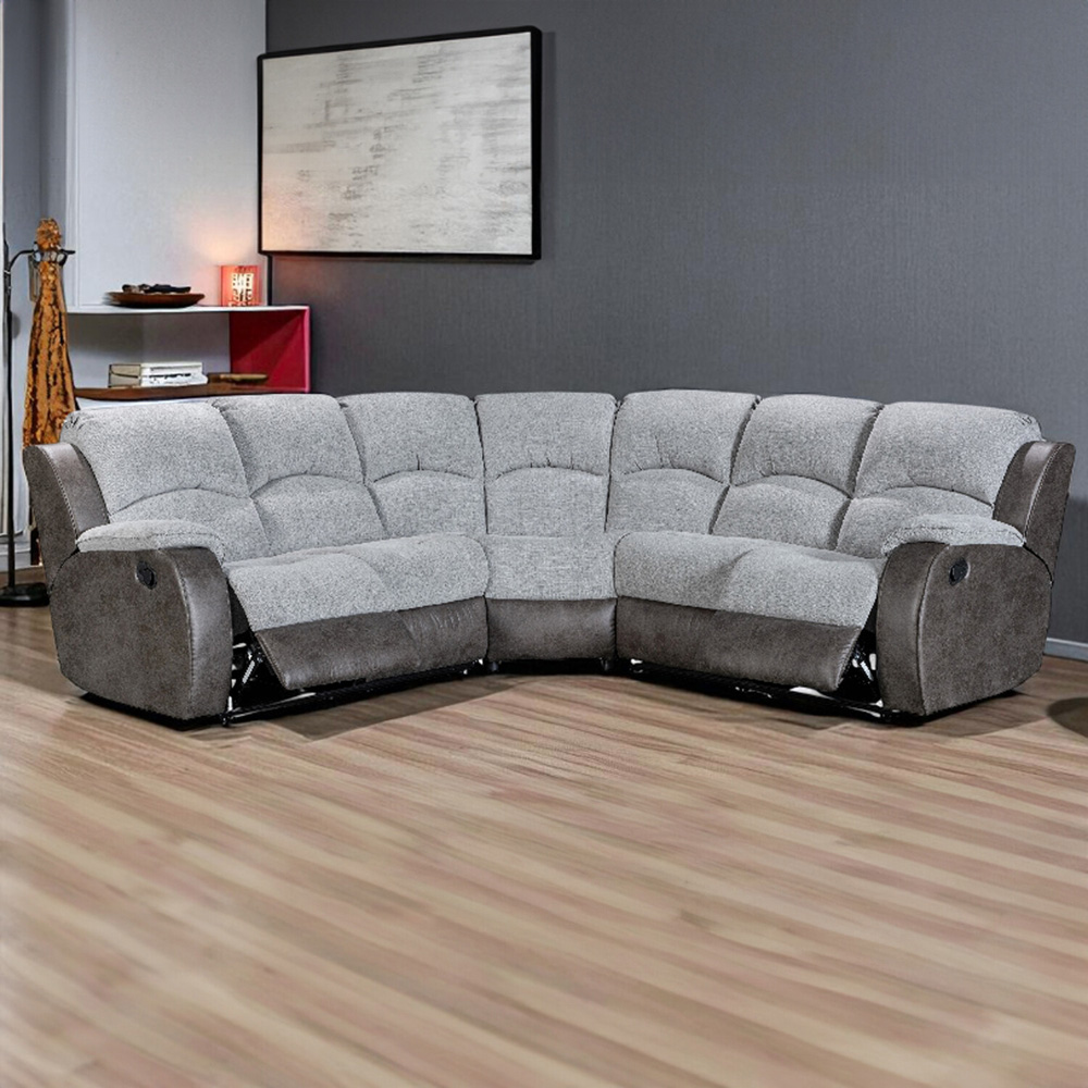 Charleston Corner 7 Seater Sofa Grey Image 4