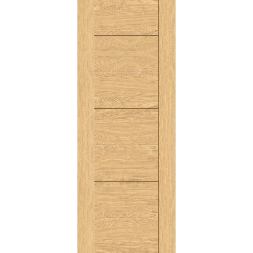 Green & Taylor Oak 7 Panel Prefinished Internal Door 2032 x 813mm Image