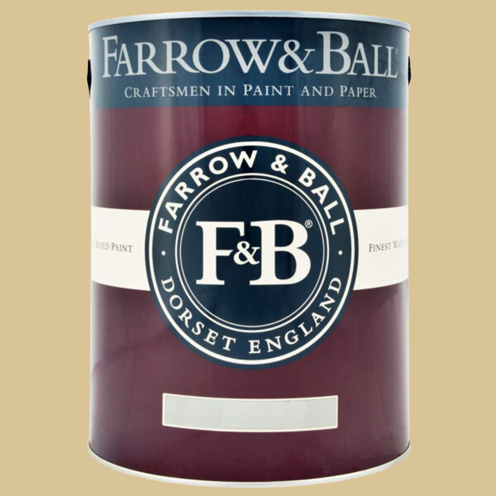 Farrow & Ball Interior Wood and Metal 37 Hay Flat Eggshell Paint 5L Image 2