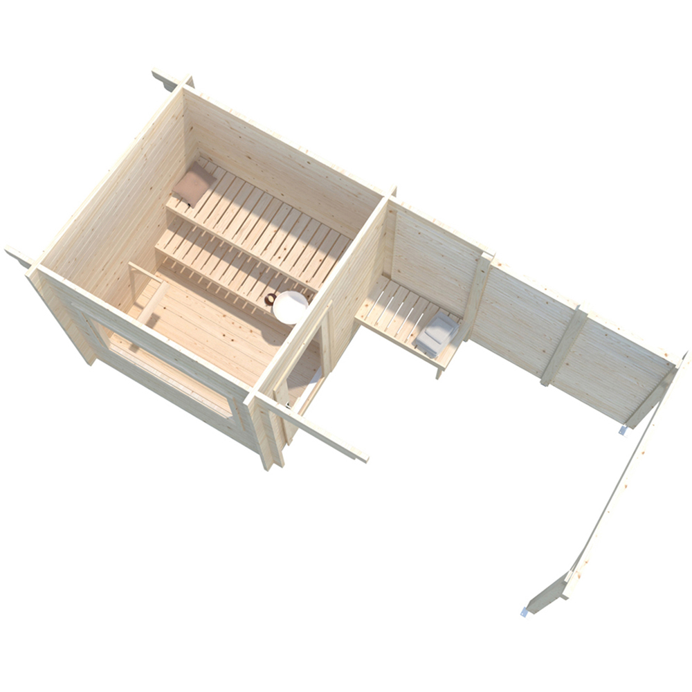 Palmako Sanna 17.3 x 7.5ft Pent Outdoor Sauna Image 5