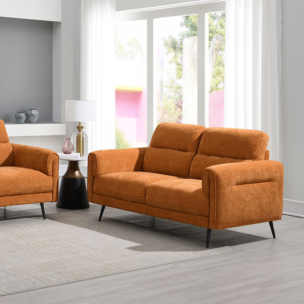 Harlem 2 Seater Gold Sofa Image 4