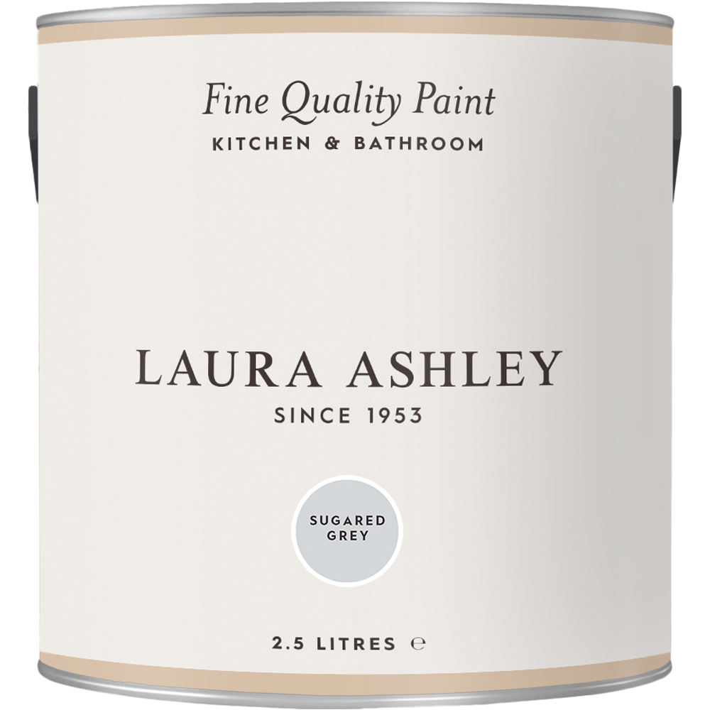 Laura Ashley Kitchen and Bathroom Sugared Grey Emulsion Paint 2.5L Image 2