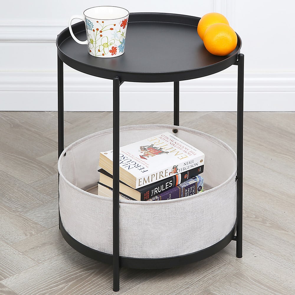 Bakewell Single Shelf Black Coffee Table Image 1