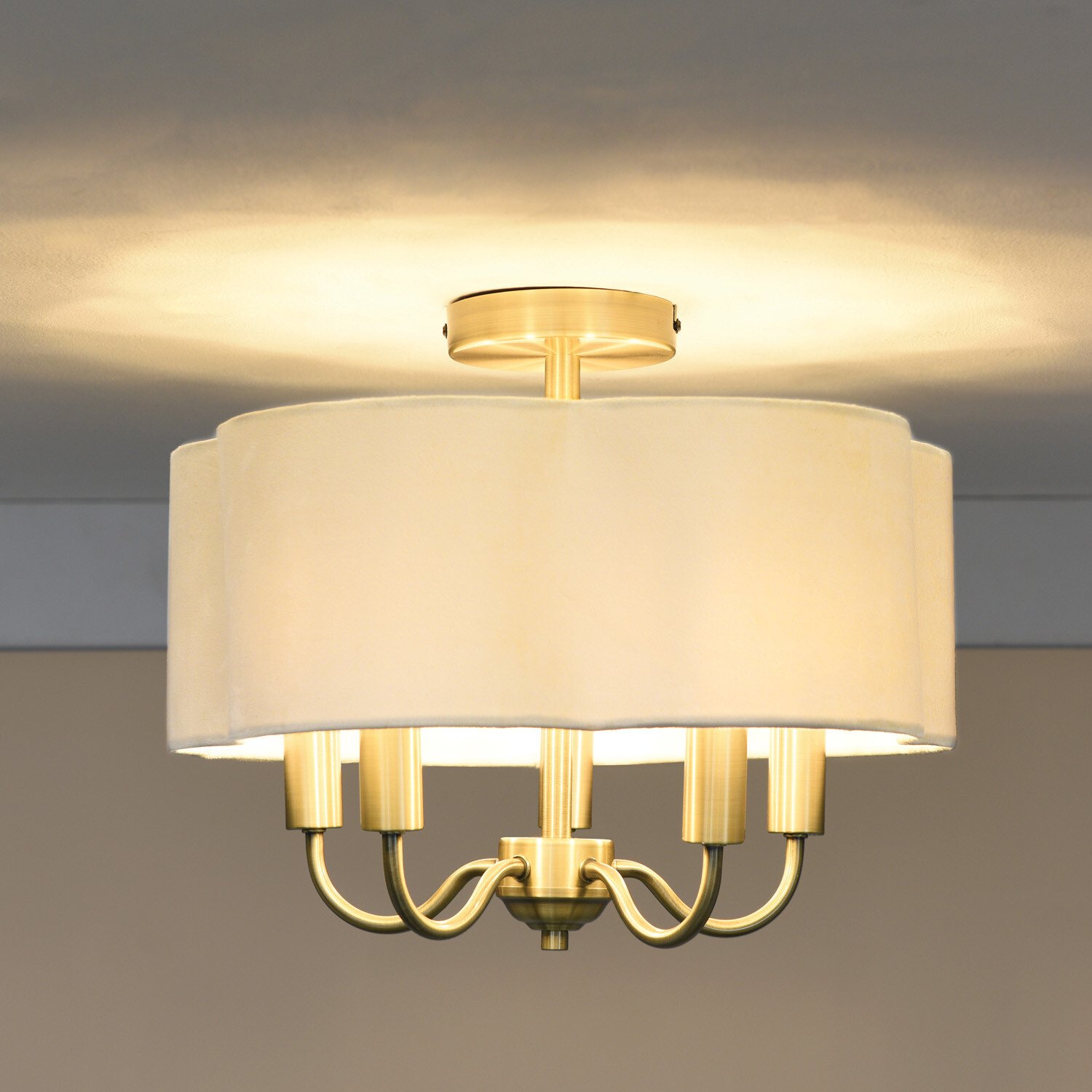 Loretta 5 Light Flush Fitting Image 4