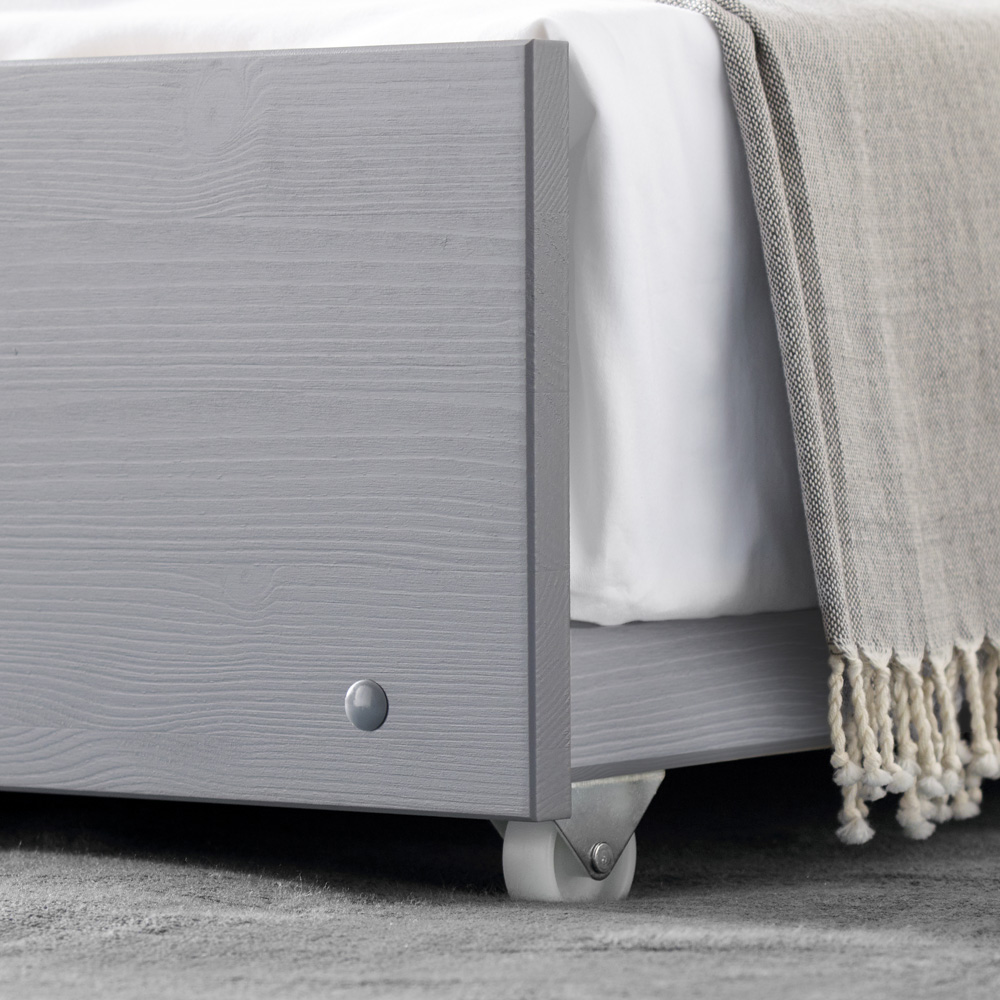 Tyler Single Grey Guest Bed with Pocket Mattress Image 6