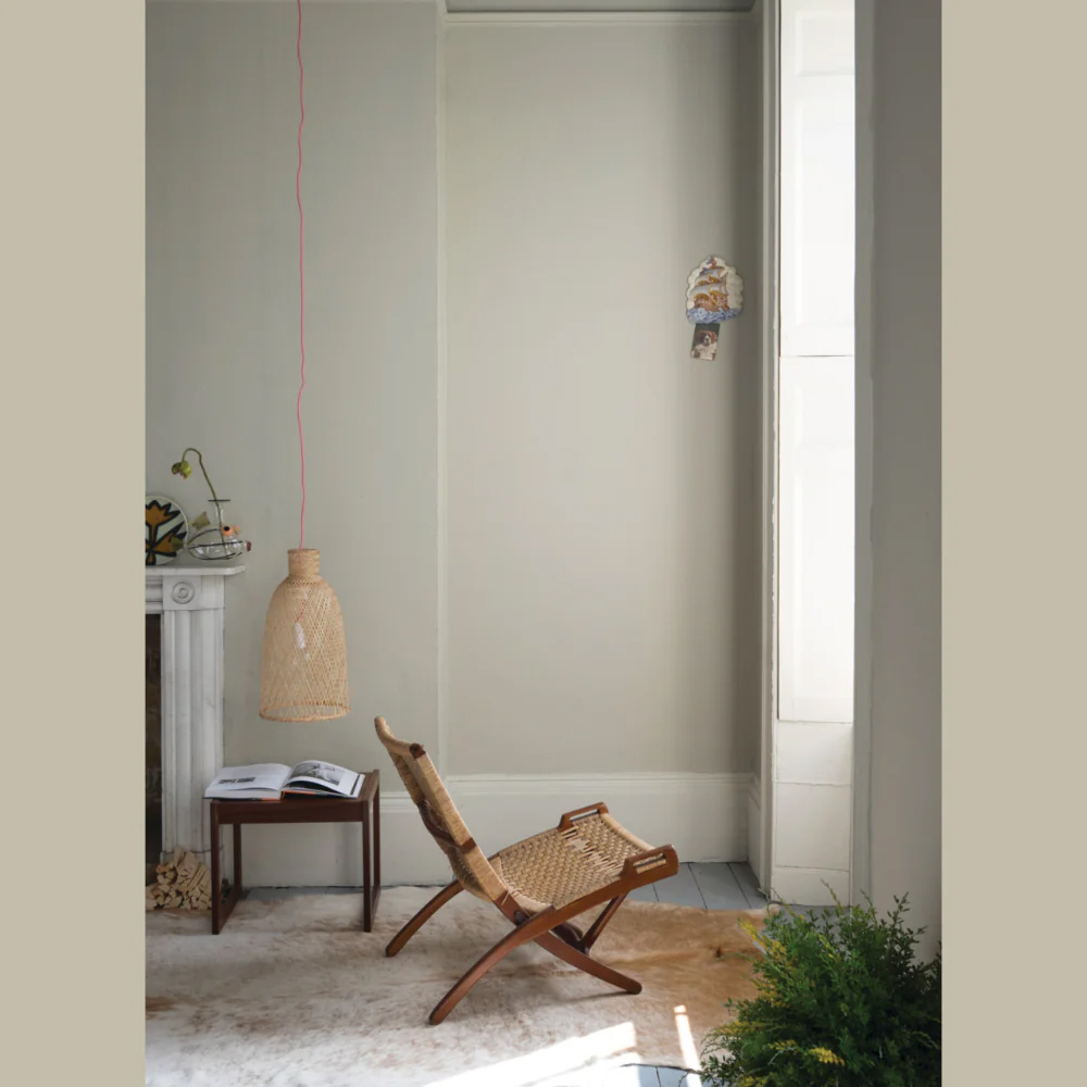 Farrow & Ball Estate Eggshell Drop Cloth Satin Paint 5L Image 4