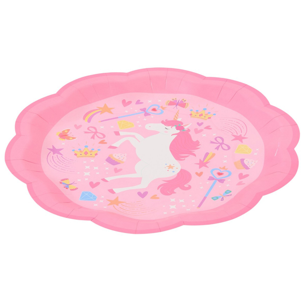 Pack of 10 Unicorn Paper Plates Image 4