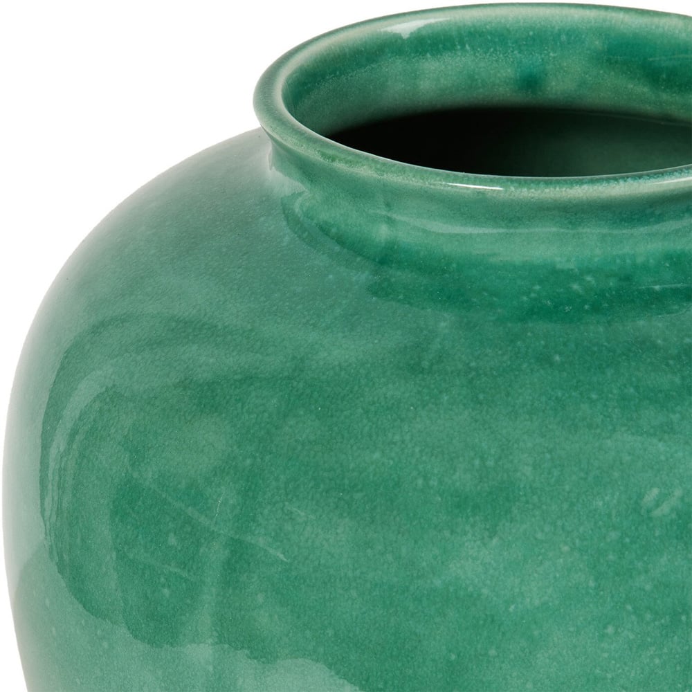 Polly Reactive Glaze Vase - Green Image 2