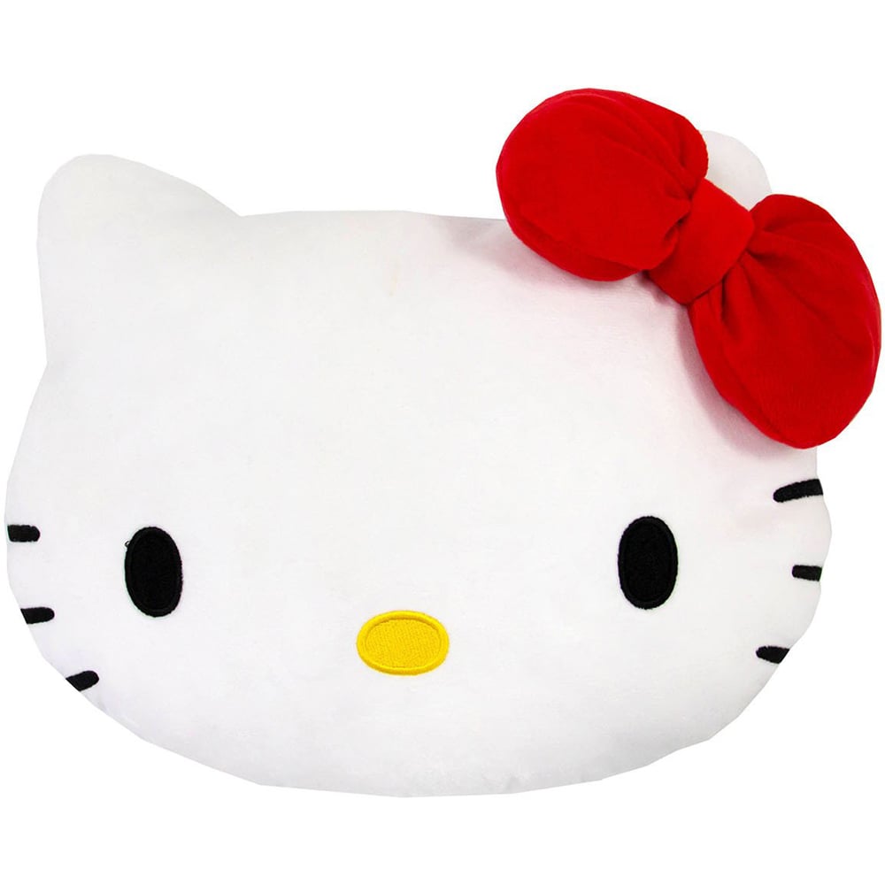 Hello Kitty Shaped Cushion - White Image 1