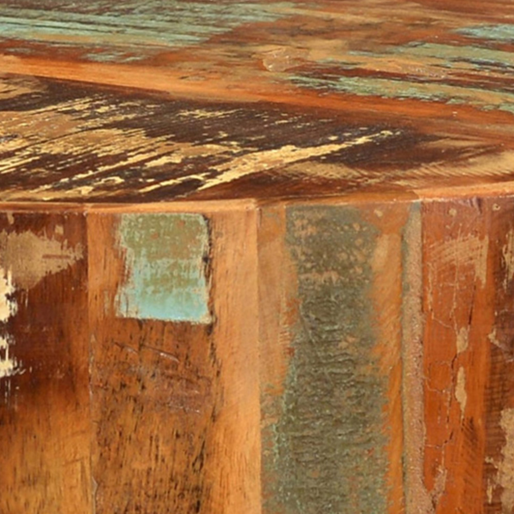 Brooklyn Camea Wooden Drum Side Table Image 3