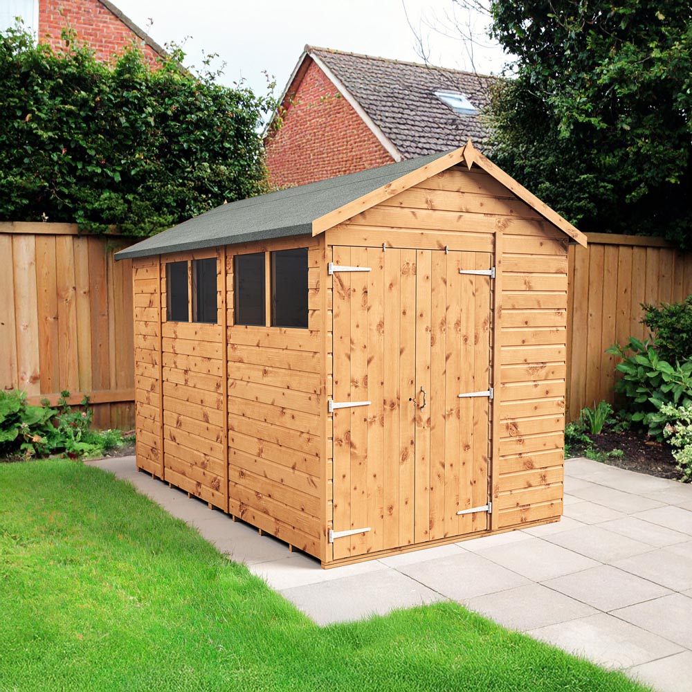 Empire Sheds 6 x 10ft Double Door Tongue and Groove Wooden Apex Garden Shed Image 2