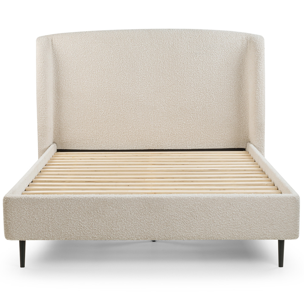 Julian Bowen Eden Double Ivory Boucle Bed Image 3