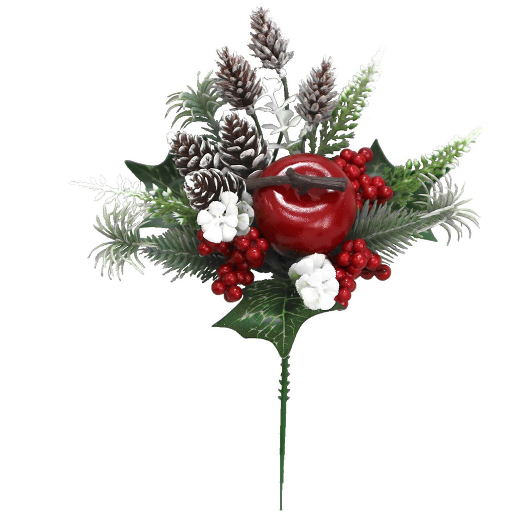 Single Christmas Holly Pick Decoration in Assorted styles Image 2