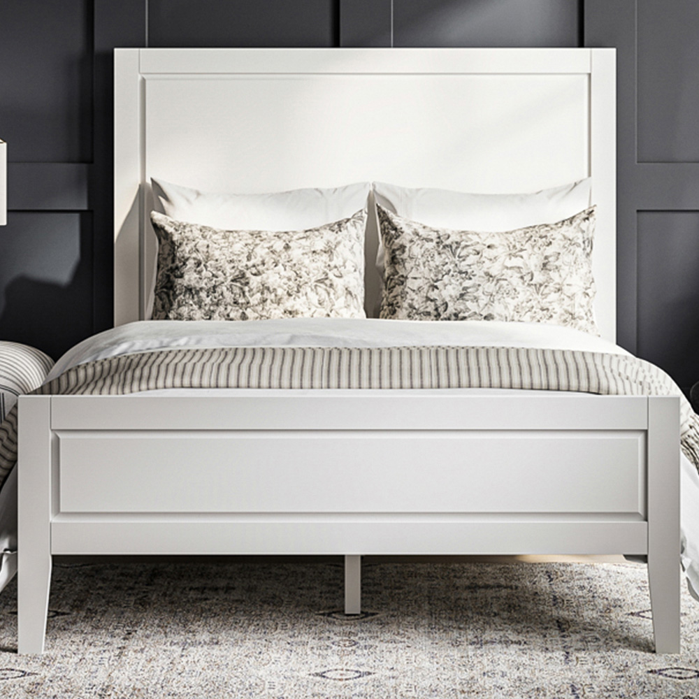 Bay King Size White Bed Frame Image 1