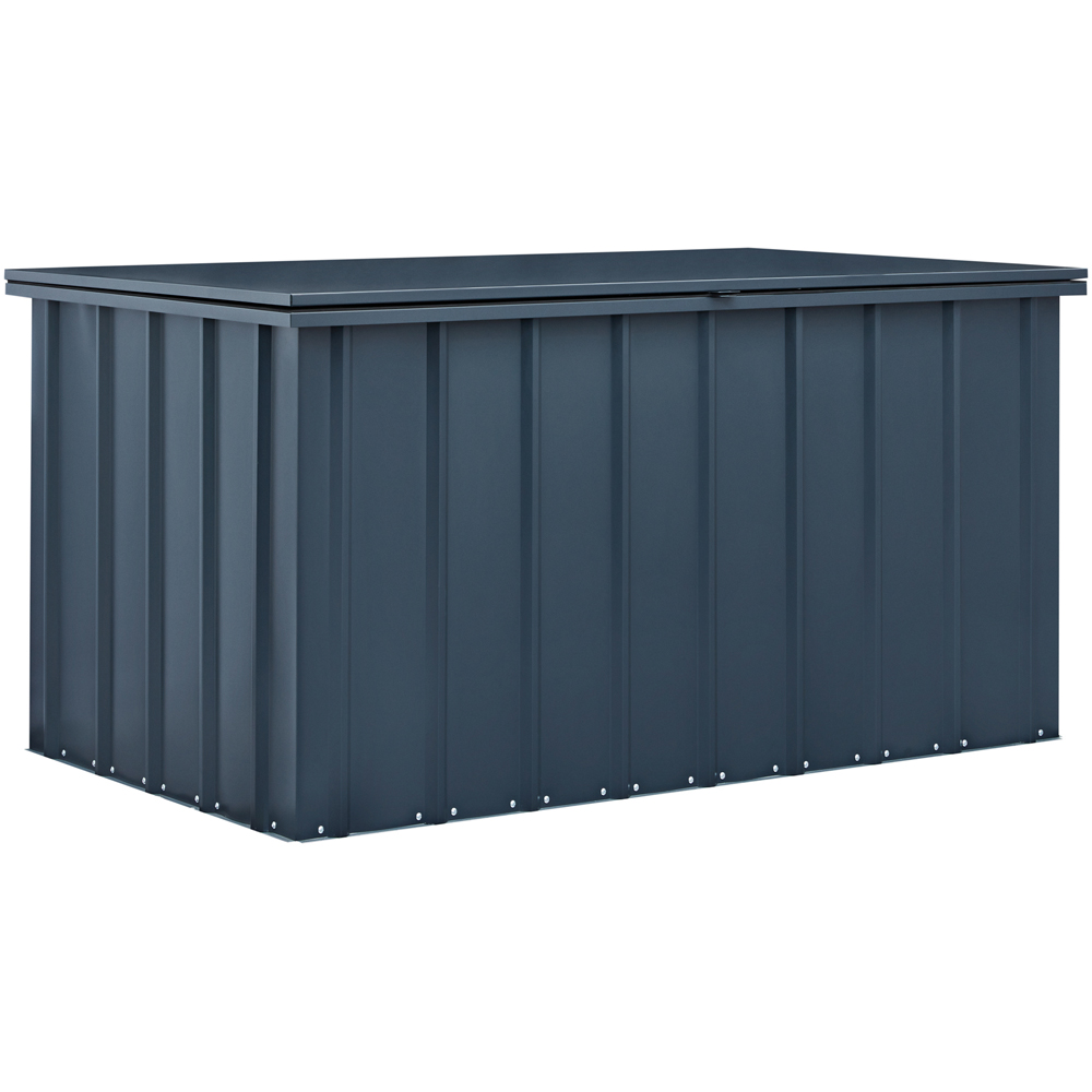 Globel 5 x 3ft Grey Metal Storage Shed with Lift Up Lid Image 1