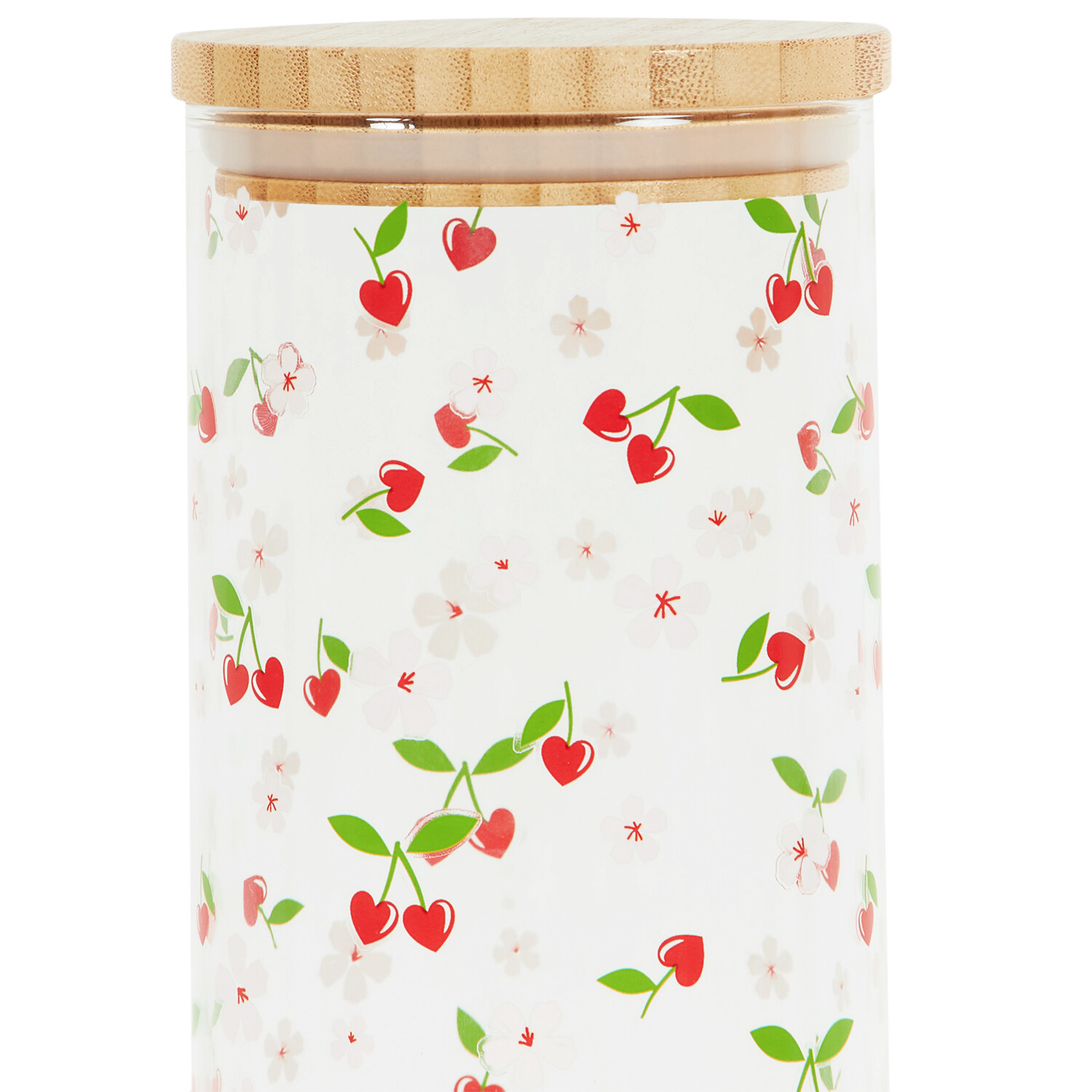 Mon Cheri Glass Jar with Bamboo Lid - Multicolour / 25.2cm Image 2