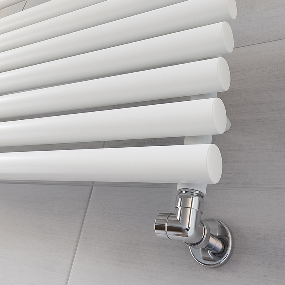 Terma Rolo Towel 2002BTU White Heated Towel Rail 590 x 900mm Image 6