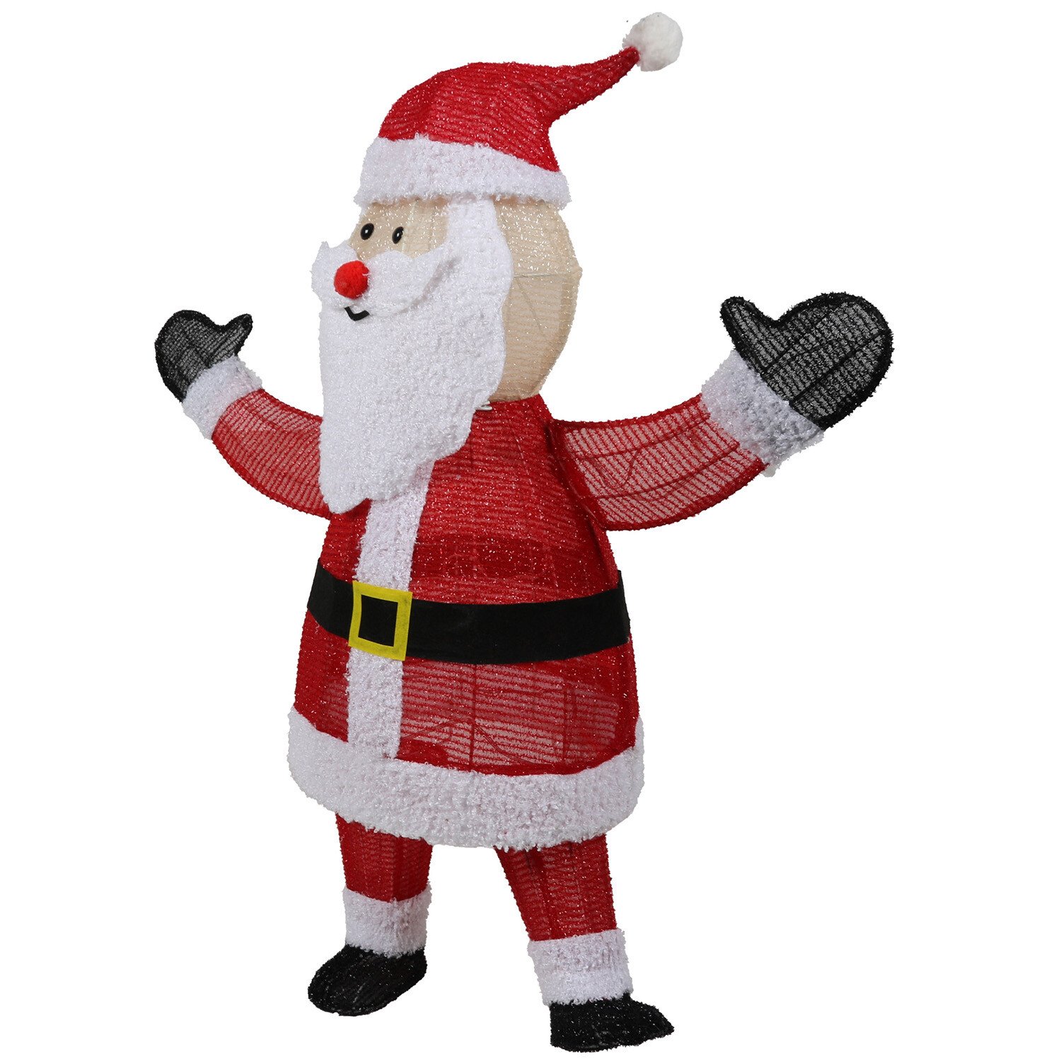 70 LED Standing Santa - Red & White Image 2