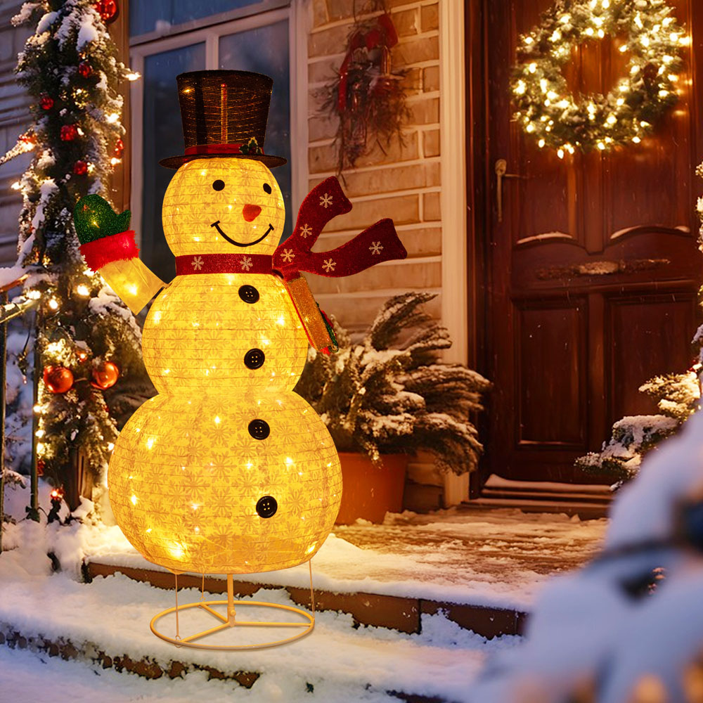 Costway LED Snowman Outdoor Christmas Decoration 6ft Image 4