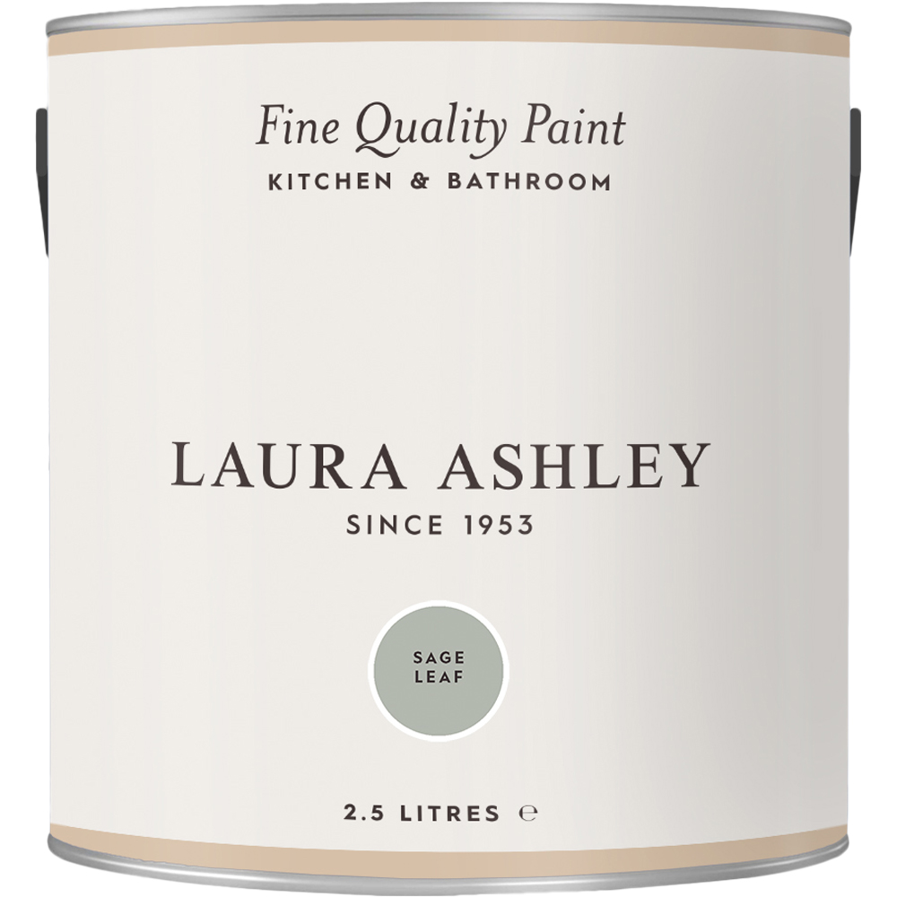 Laura Ashley Kitchen and Bathroom Sage Leaf Emulsion Paint 2.5L Image 2