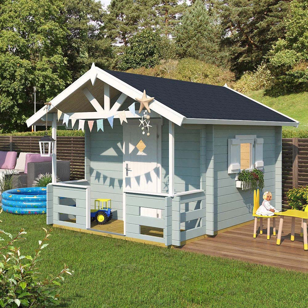 Norland Ledwell 8.9 x 10.8ft Kids Wooden Playhouse Image 3