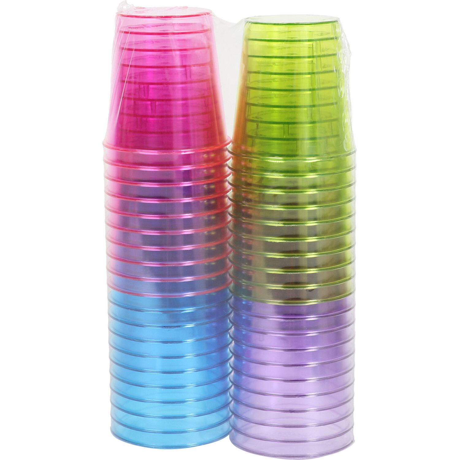 Pack of 40 Neon Shot Glasses Image 2