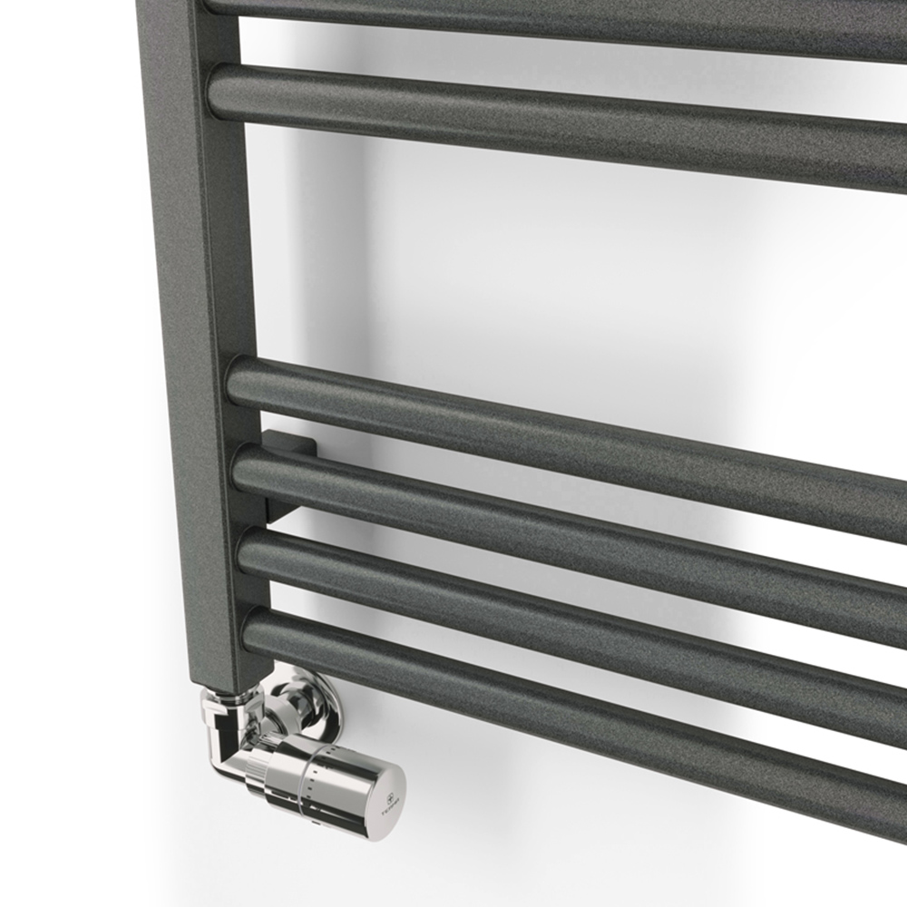 Terma Fiona 1661BTU Sparkling Grey Heated Towel Rail 1140 x 500mm Image 3