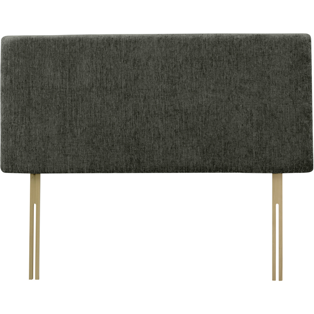 Bedmaster Valencia Double Charcoal Chenille Plain Headboard Image 2