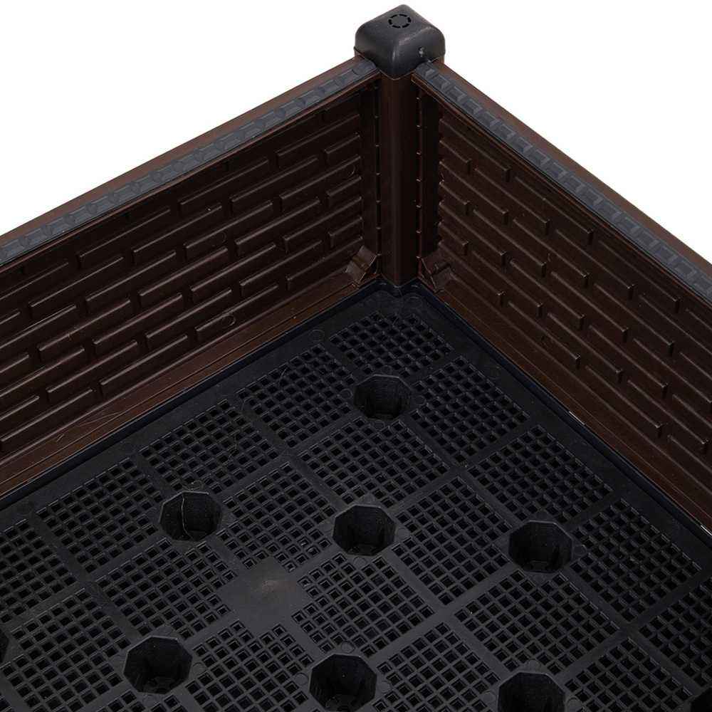 Living and Home Plastic Raised Garden Bed Planter Box 40 x 40 x 19cm Image 5
