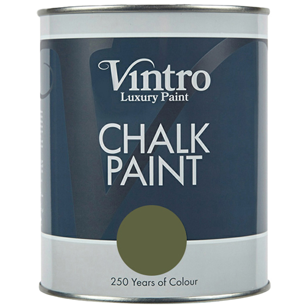 Vintro Paint Chiffchaff Green Matt Finish Chalk Paint 1L Image 2