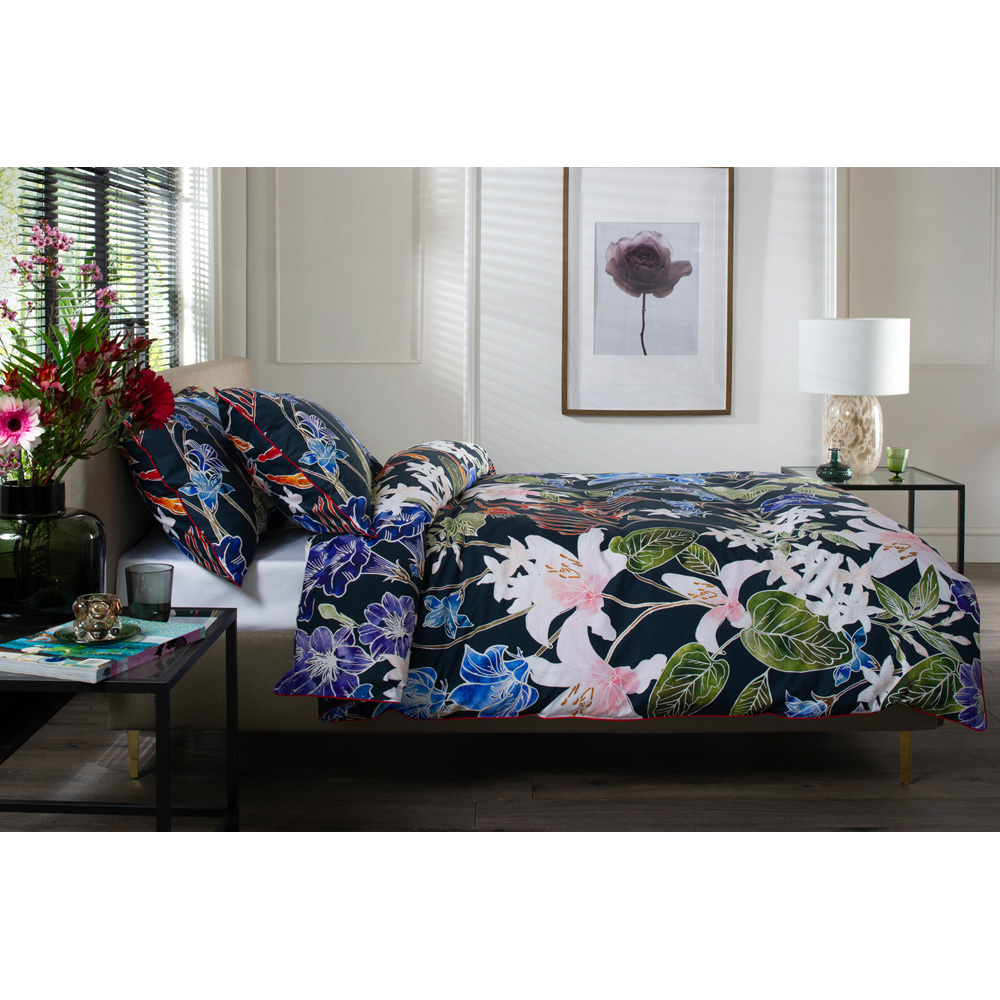 The Lyndon Company Floral Nightshade Single Multicolour Duvet Set Image 2