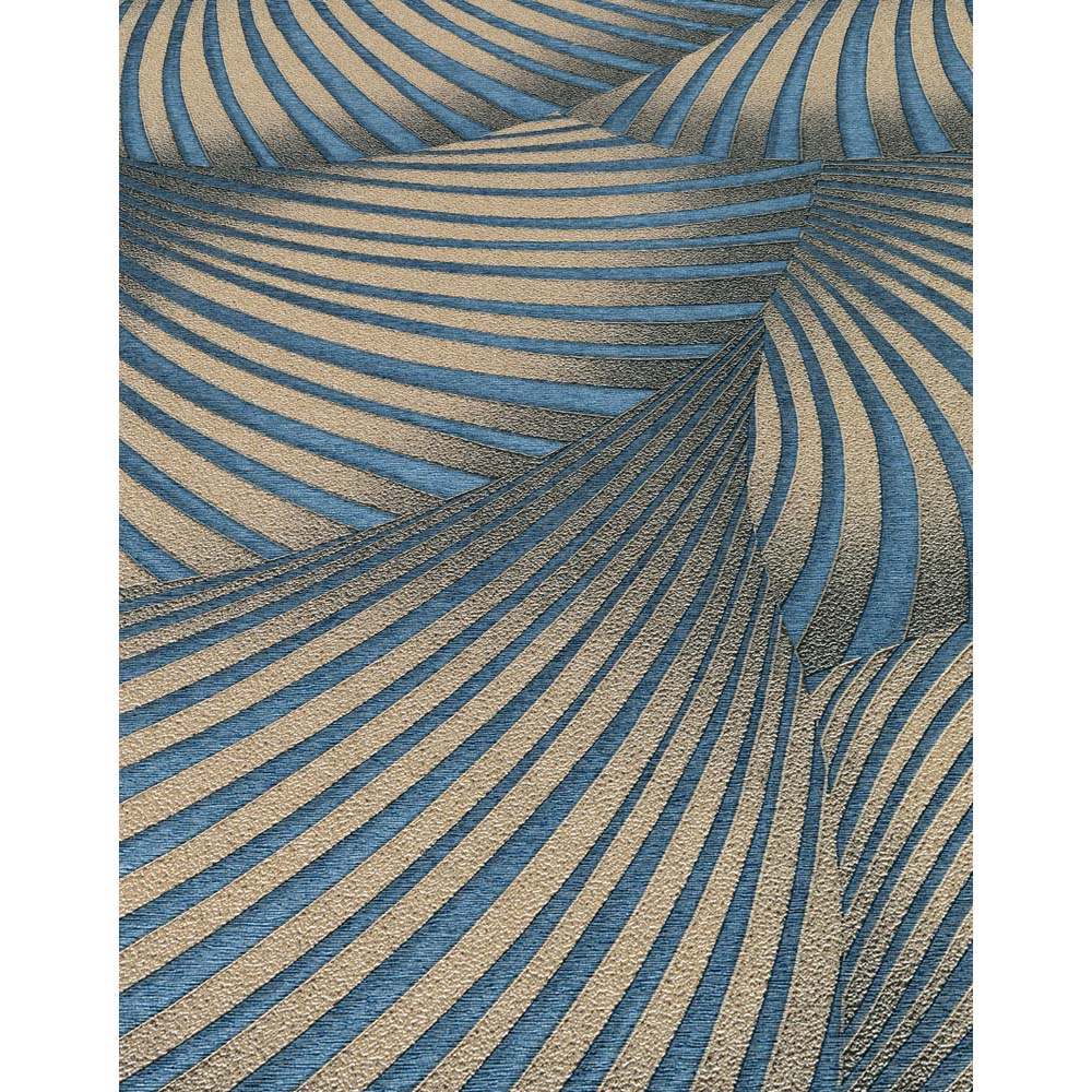 Erismann Twill Blue Vinyl Wallpaper Image 5