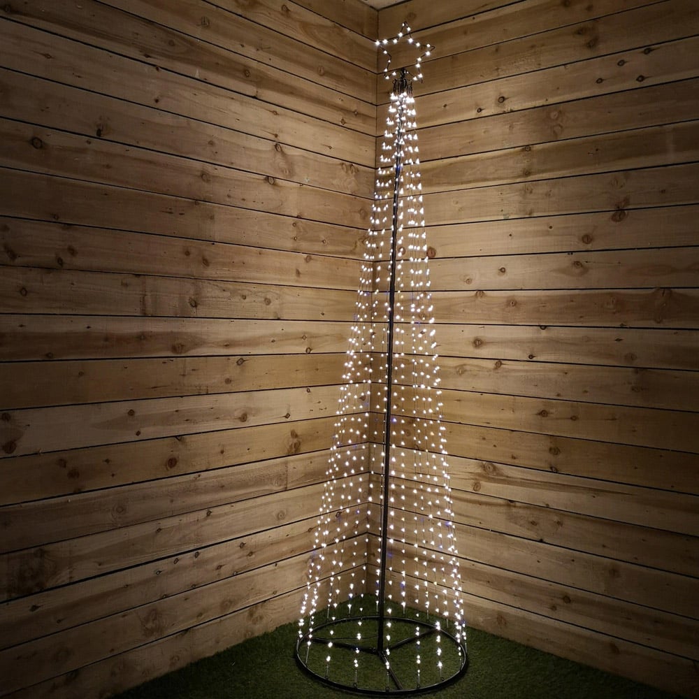 Samuel Alexander Warm White LED Snowtime Christmas Maypole Tree 8.2ft Image 4