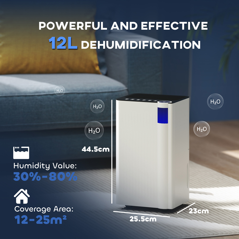 Portland Dehumidifier with Filter and Child Lock 12L Image 9