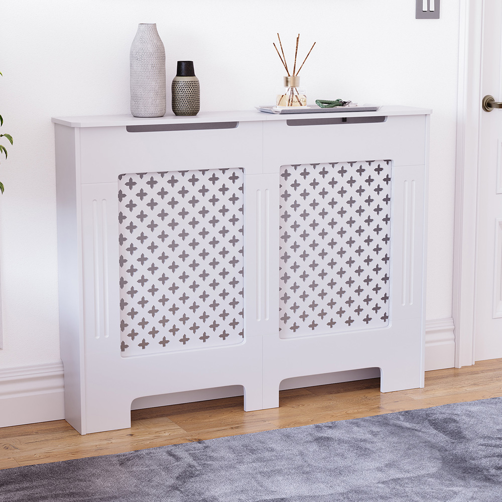 Vida Designs Oxford White Radiator Cover Medium Image 2