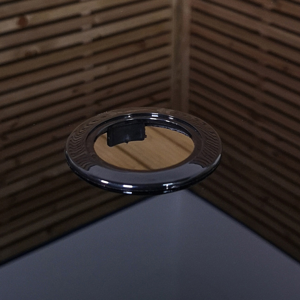 Samuel Alexander 4 Seater Glass Top Garden Dining Table with Beige Banana Parasol and Base 3m Image 5