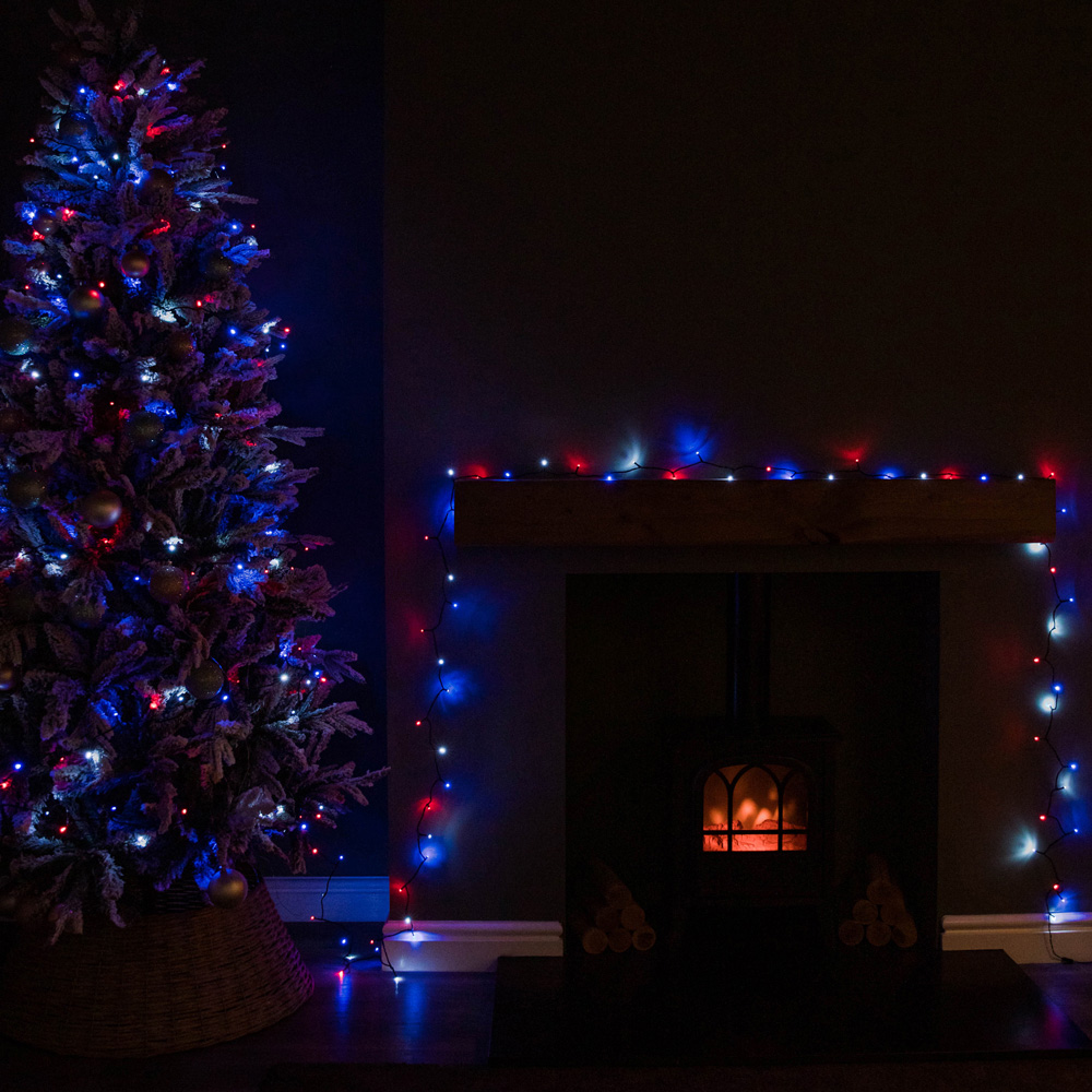 Samuel Alexander SupaBrights 360 Blue Red and White LED Multi-Function String Light 29m Image 8