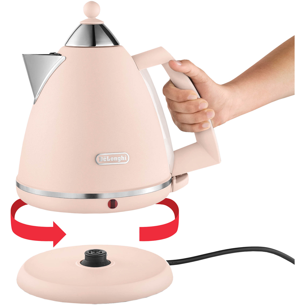De'Longhi Argento DL3020 Pink 1.7L Kettle Image 4