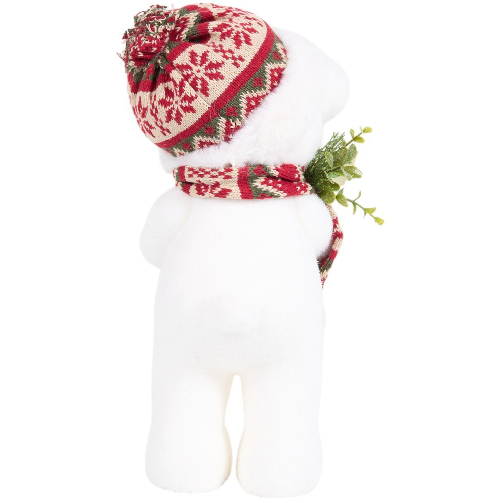 Cute Christmas Bear White Image 4
