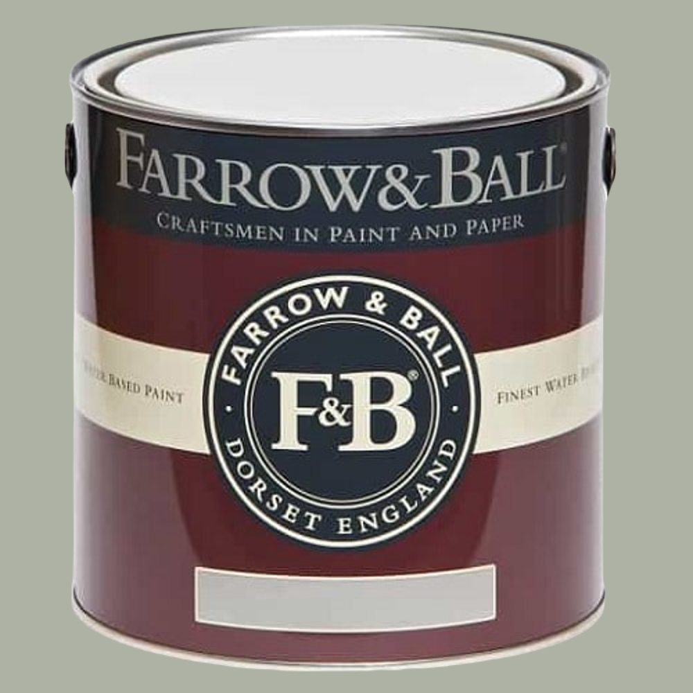 Farrow & Ball Interior Wood and Metal 91 Blue Grey Flat Eggshell Paint 2.5L Image 2