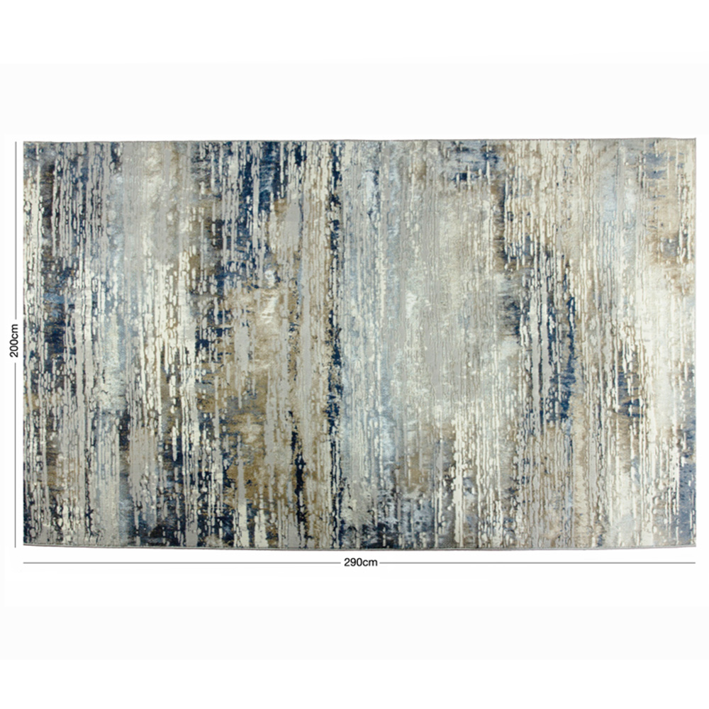 Esselle Home Solar Neptune Natural and Blue Rug 200 x 290cm Image 8