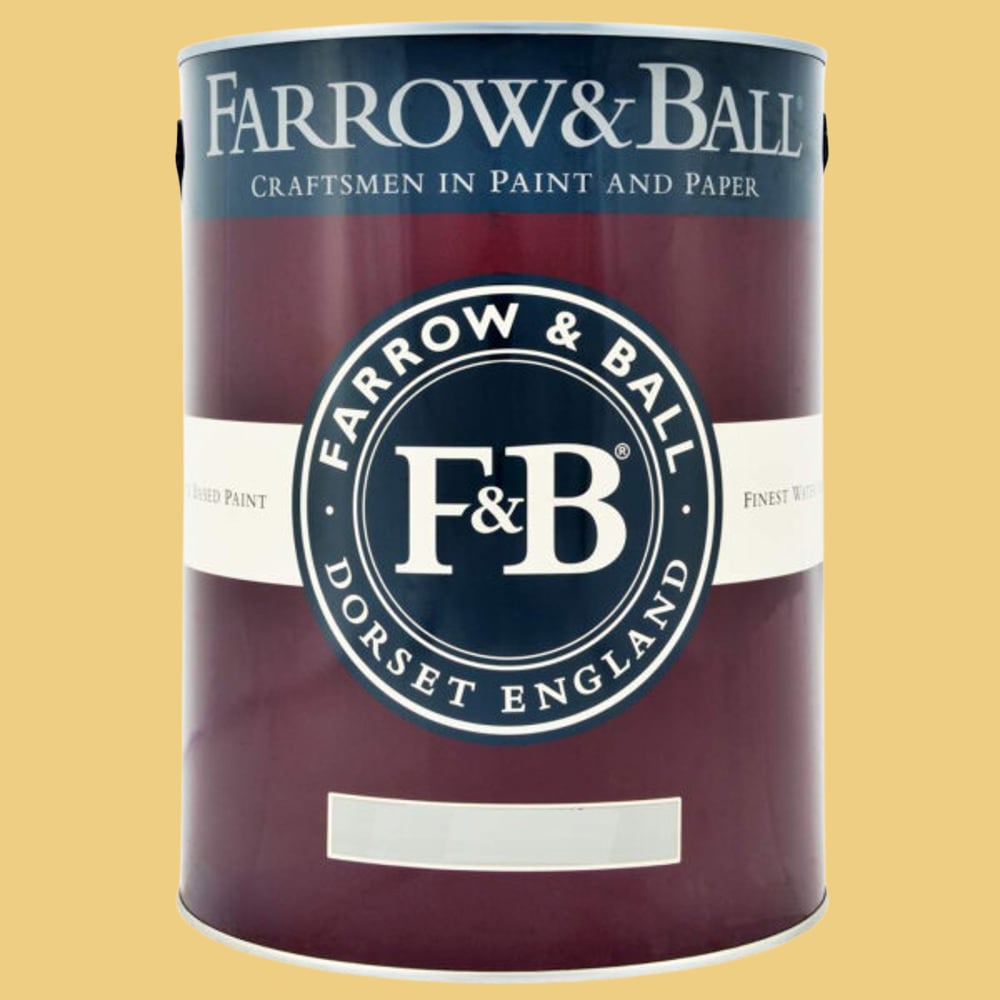Farrow & Ball Interior Wood and Metal 74 Citron Flat Eggshell Paint 5L Image 2