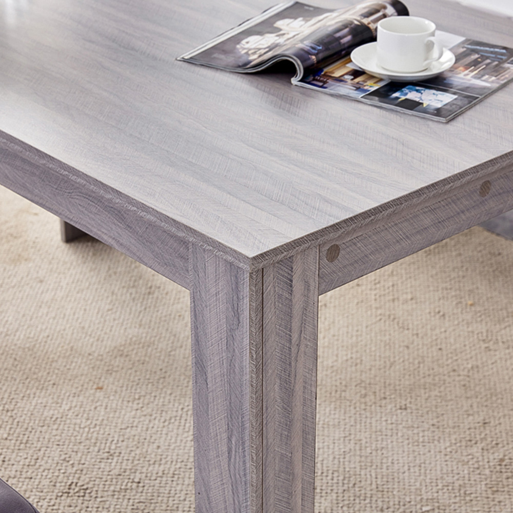 Kosy Koala 4 Seater Dining Set with Bench Grey Velvet Image 2