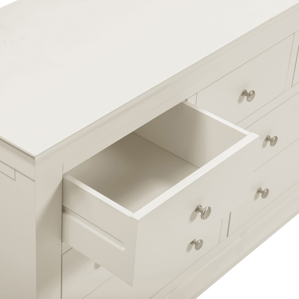 Seconique Bordeaux 5 Drawer Ivory Storage Chest Image 8