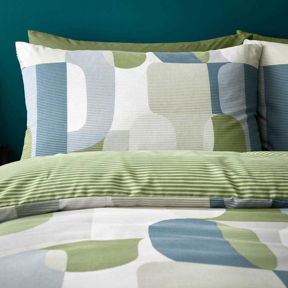 Abstract Geo Bedding Set Single Image 2