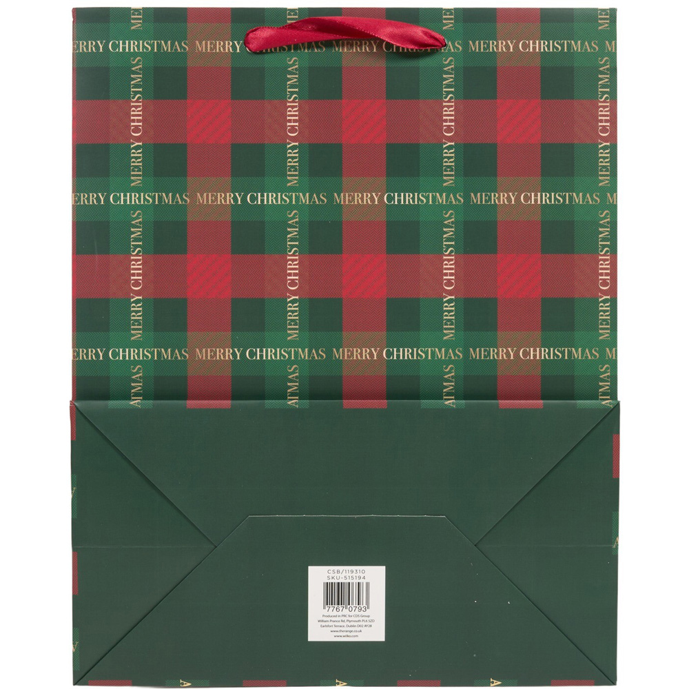Large Tartan Gift Bag Image 3