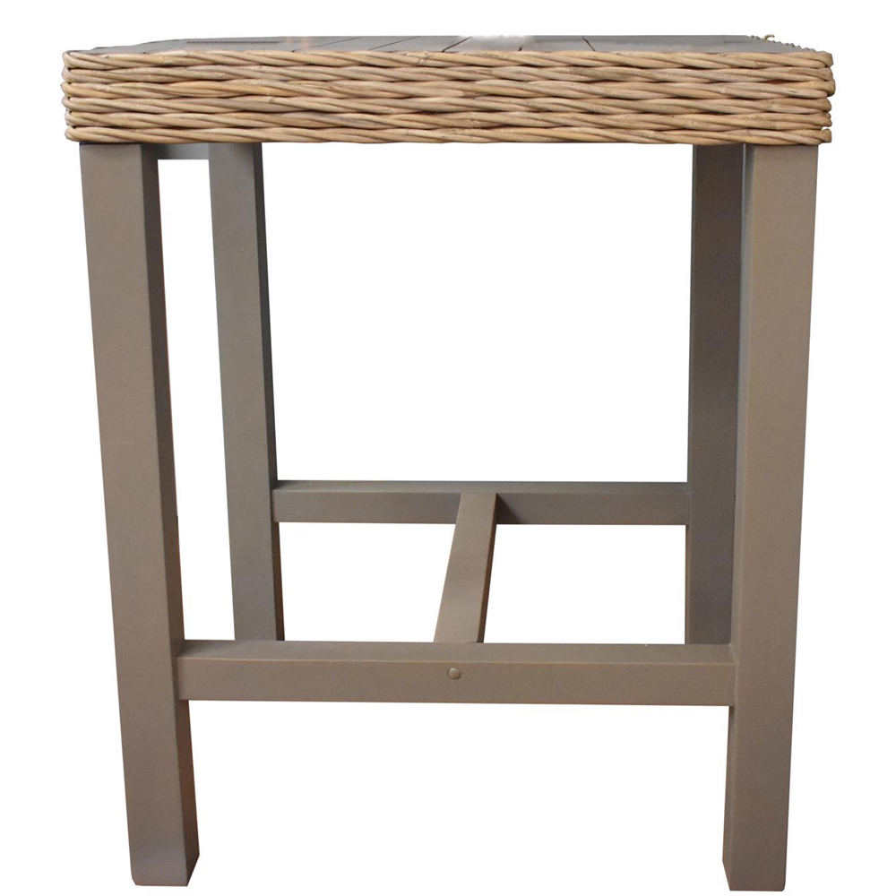 FWStyle Maya Grey Wash Handmade Bar Table Image 2