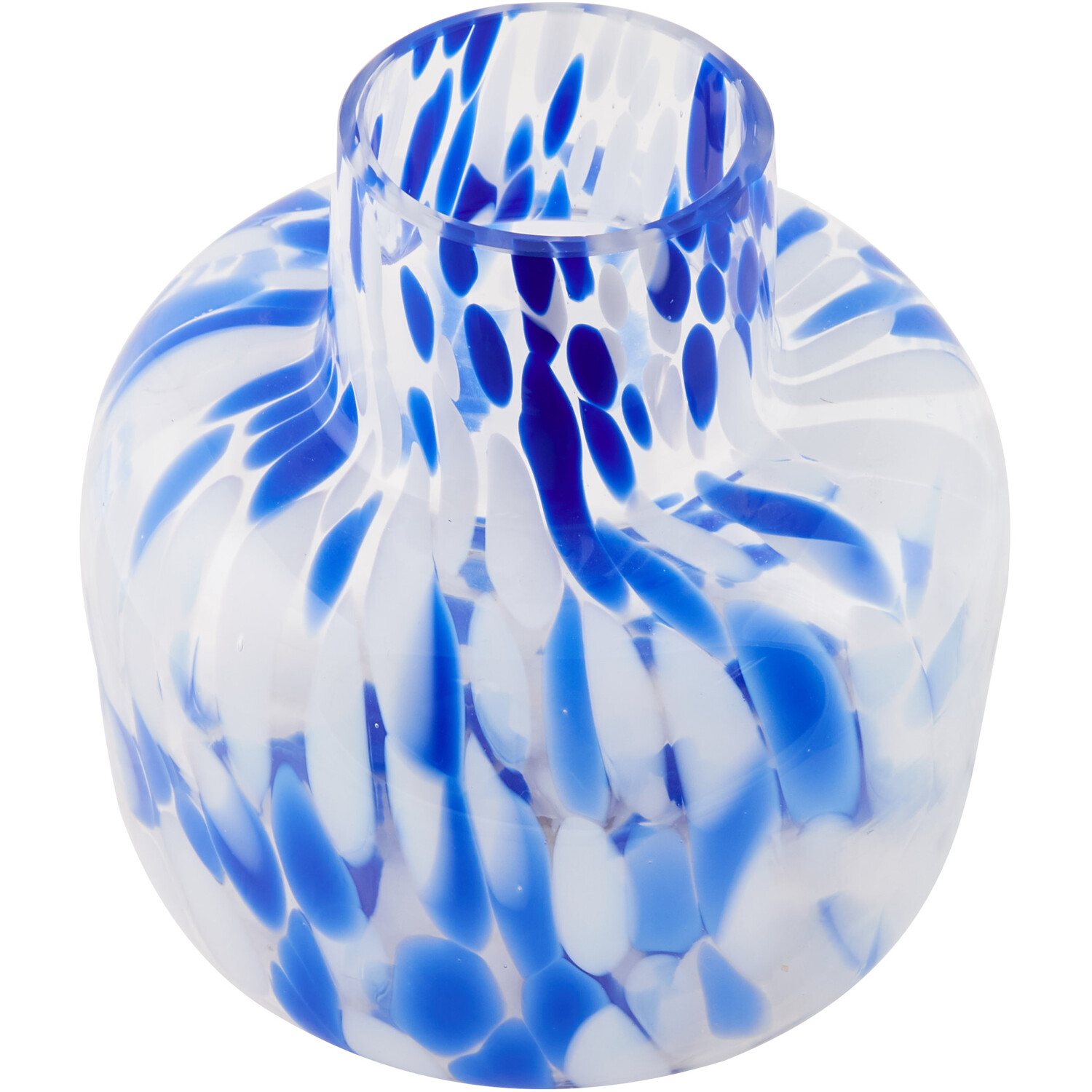 Confetti Glass Vase Blue - Blue Image 3